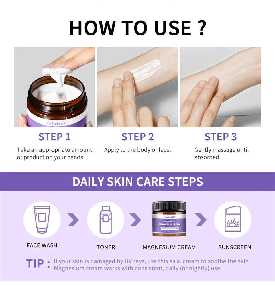 Nighttime Magnesium Cream 3.5oz